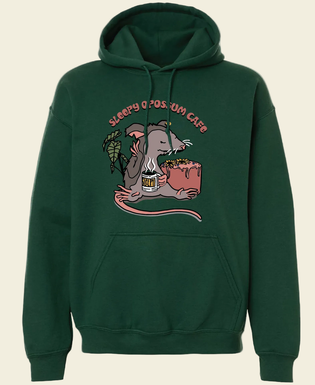 Sleepy Opossum Hoodie: Classic Logo