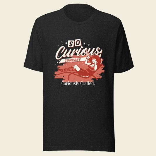So Curious Co. T-Shirt Peach Pin Up