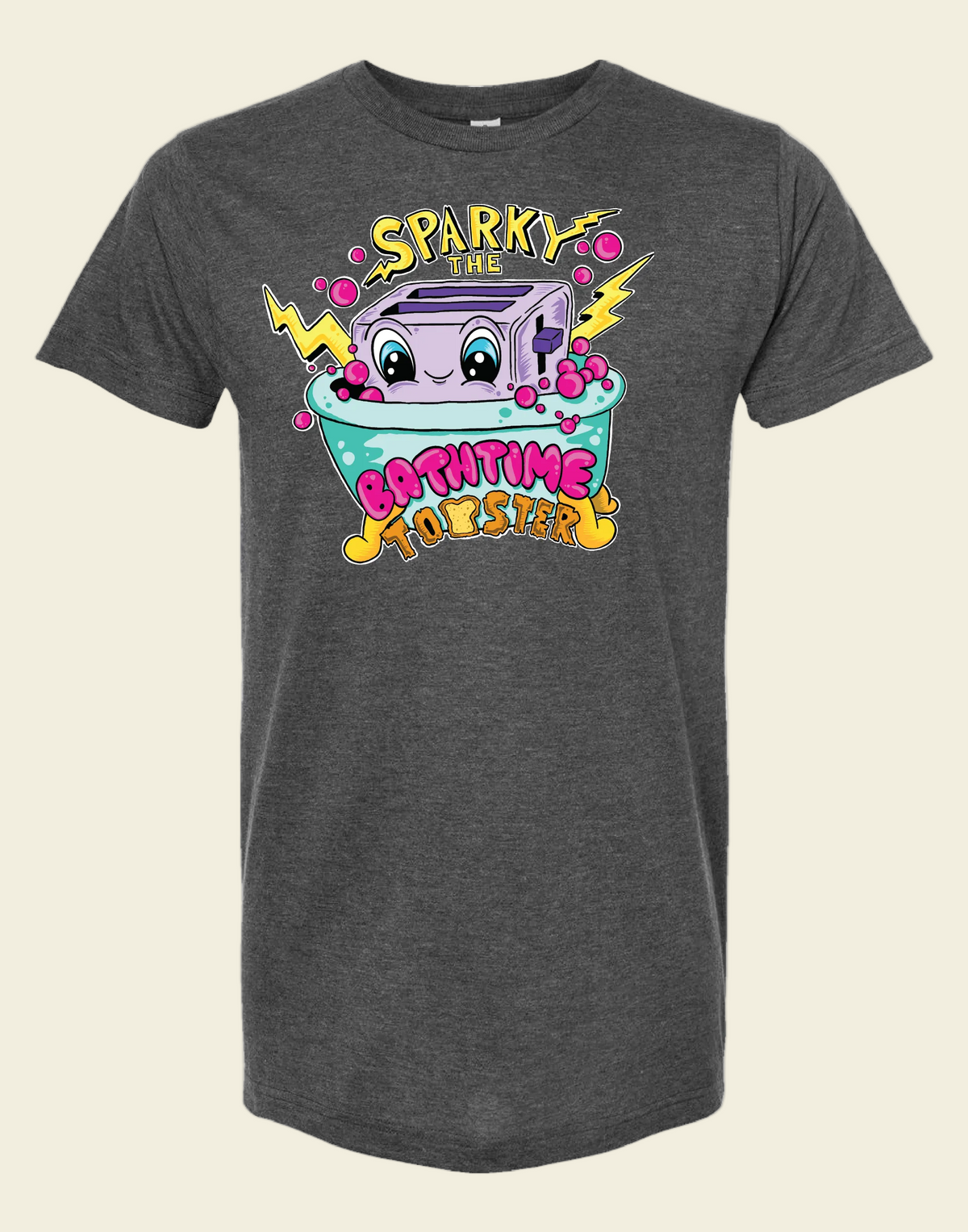 Hey ThisGuyDoesArt T-Shirt: Sparky the Bathtime Toaster