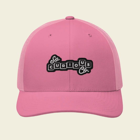 So Curious Co. Trucker Cap Pink