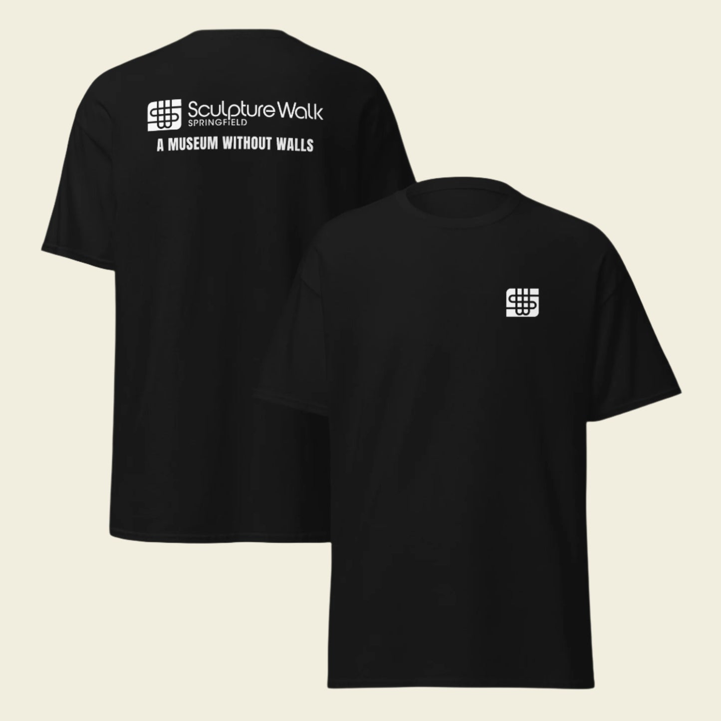 Sculpture Walk T-Shirt White Font