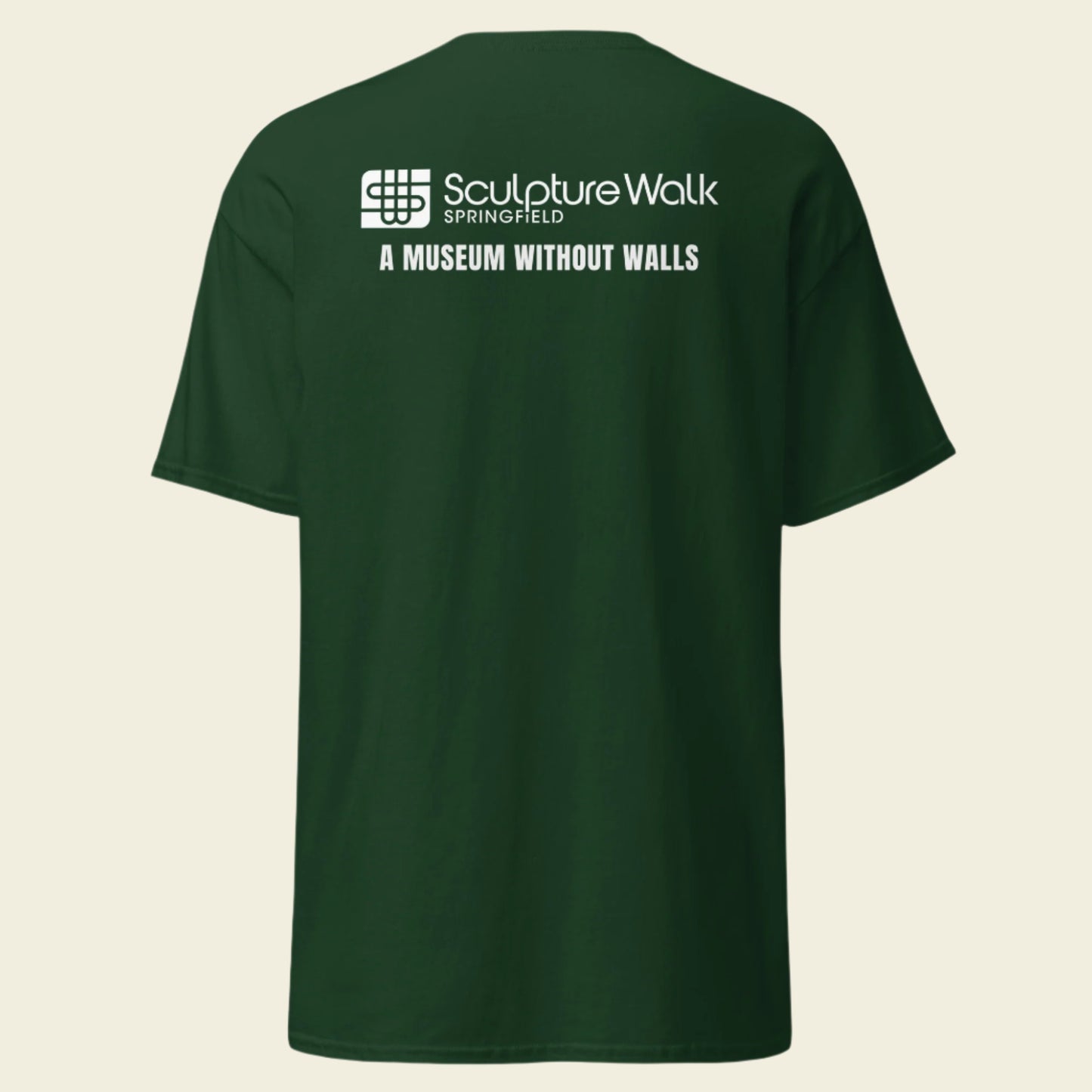 Sculpture Walk T-Shirt White Font