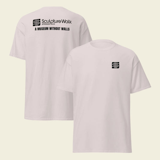 Sculpture Walk T-Shirt Black Font