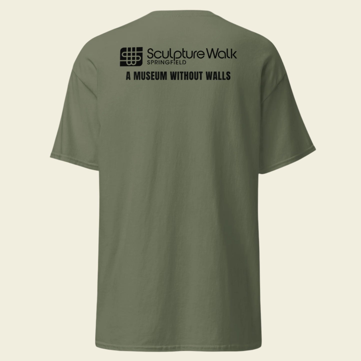 Sculpture Walk T-Shirt Black Font