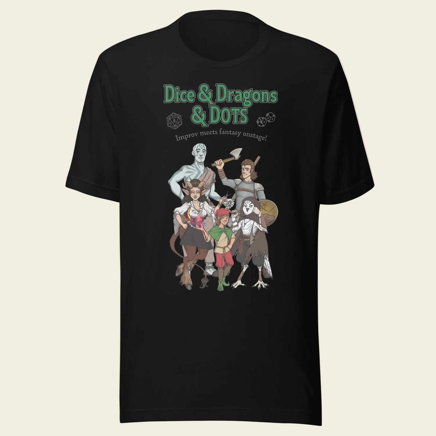 Dice & Dragons & Dots T-Shirt