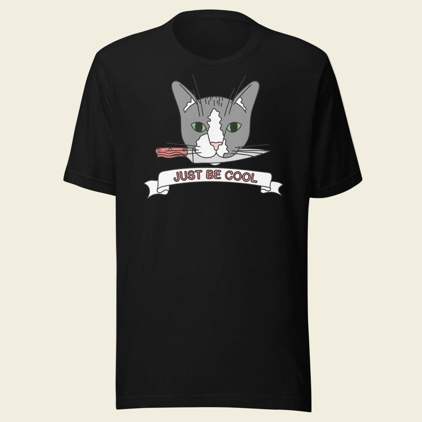 Sir Bonafarte T-Shirt: Knife Cat