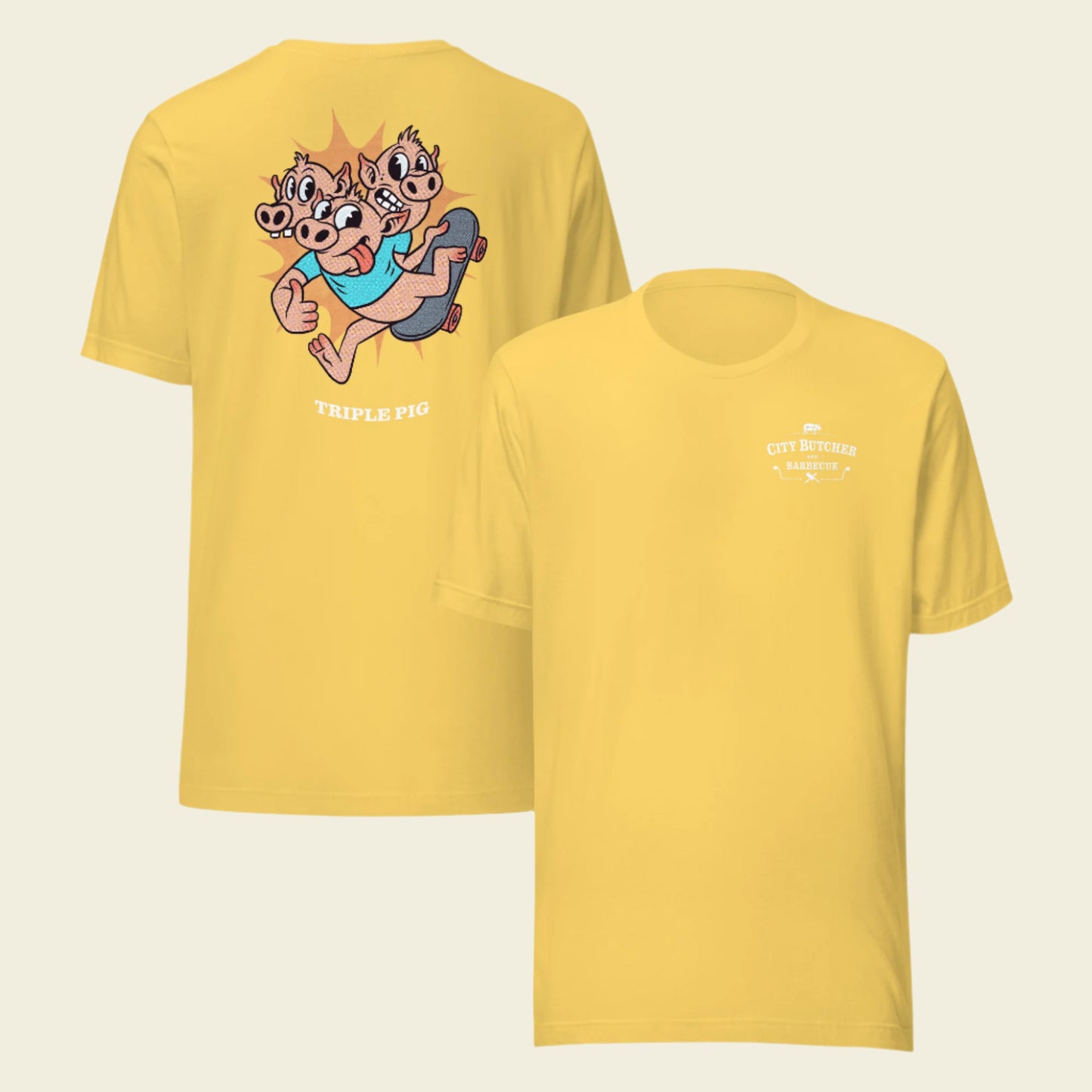City Butcher T-Shirt (Triple Pig)