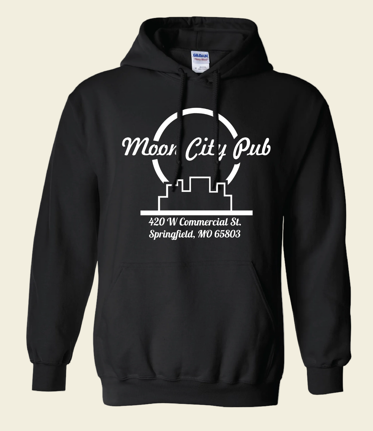 Moon City Pub Hoodie: Classic Logo