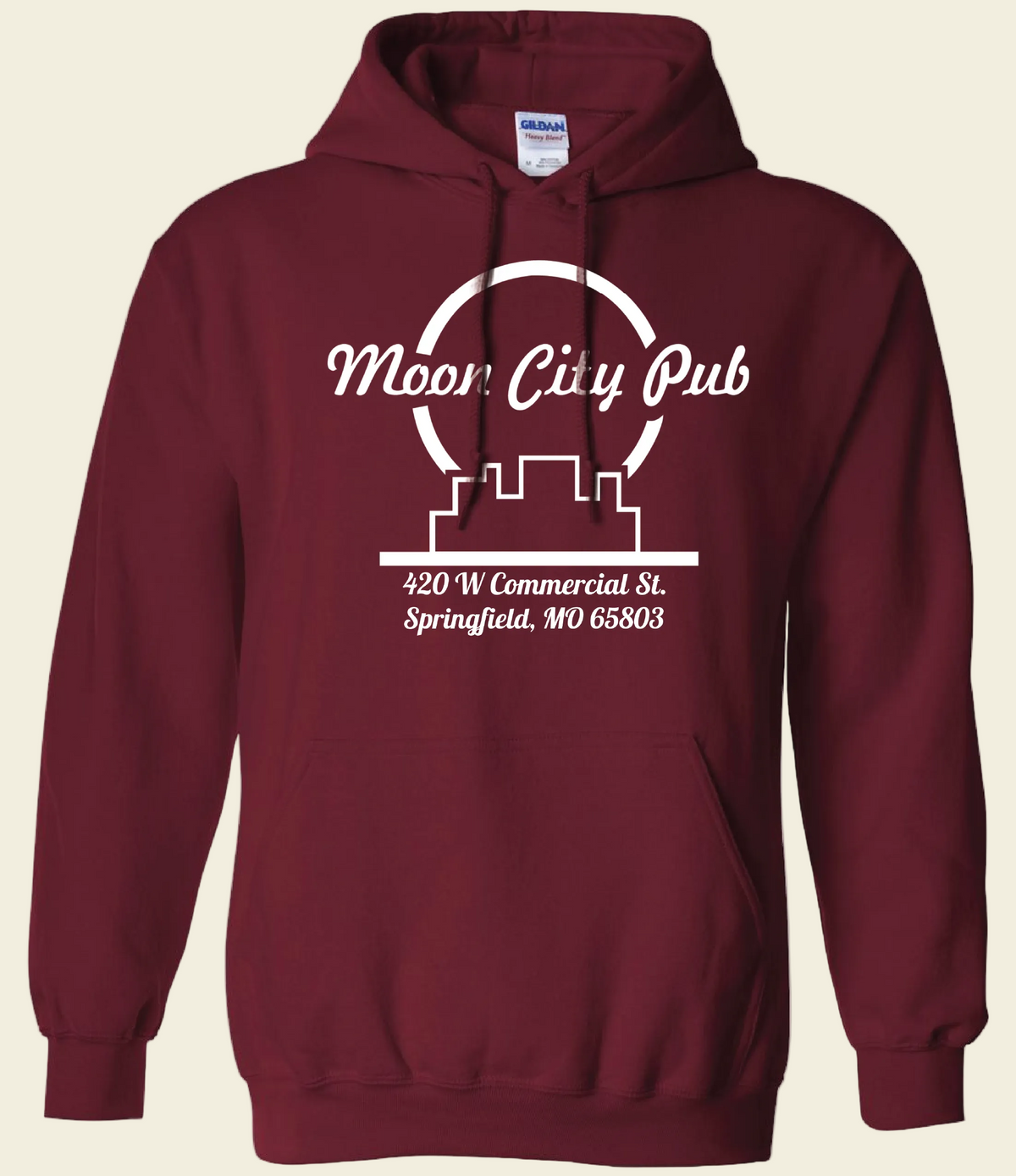 Moon City Pub Hoodie: Classic Logo
