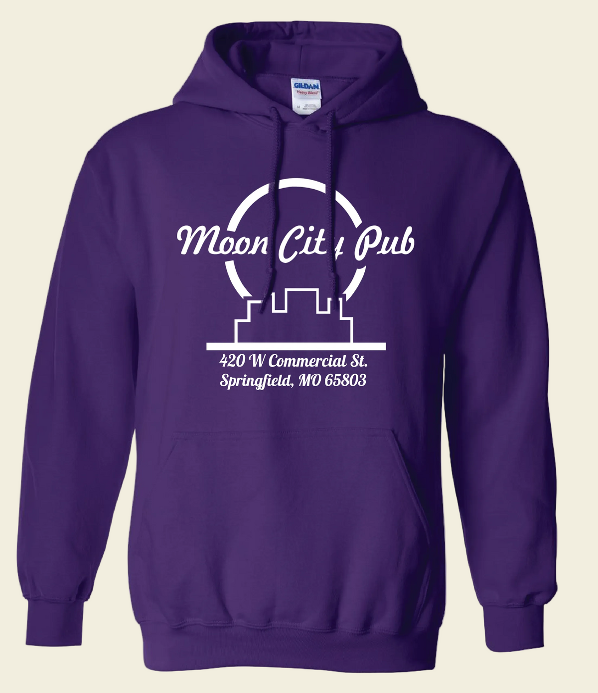 Moon City Pub Hoodie: Classic Logo