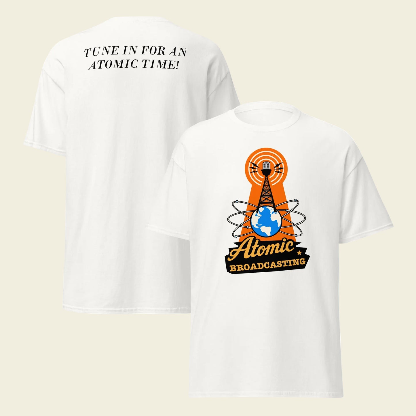 Atomic Broadcasting T-Shirt - Lance Sawyer Design