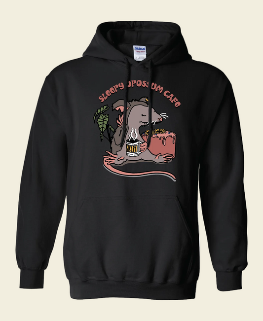 Sleepy Opossum Hoodie: Classic Logo