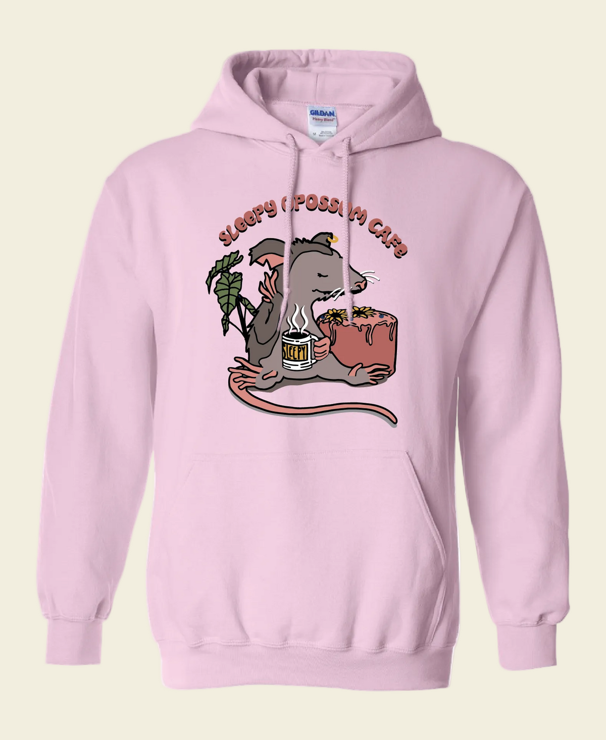Sleepy Opossum Hoodie: Classic Logo