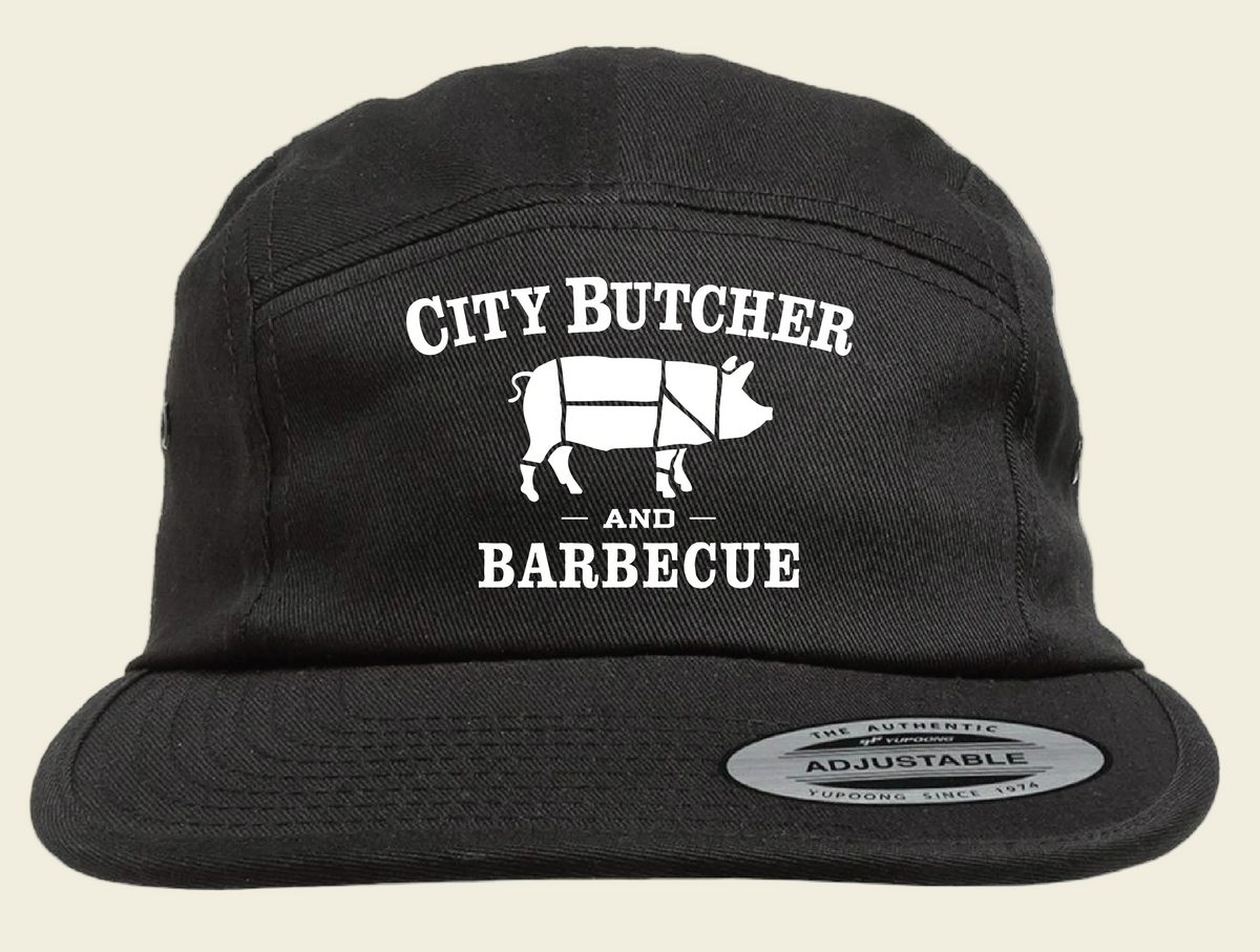 City Butcher Cap: Pig Logo
