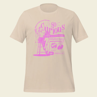 So Curious Co. T Shirt Purple Pin Up