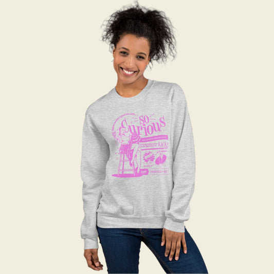 So Curious Co. Sweatshirt Purple Pin Up