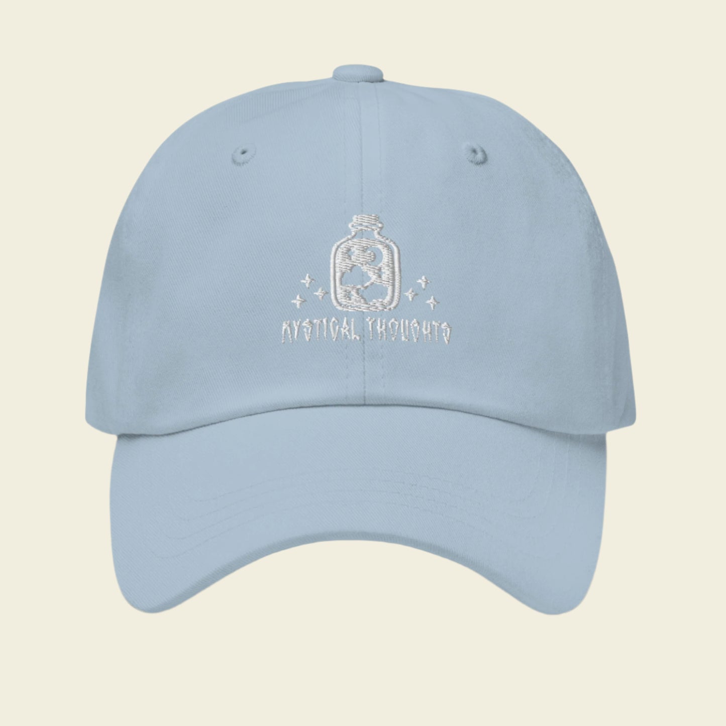 Mystical Thoughts Baseball Cap White Logo