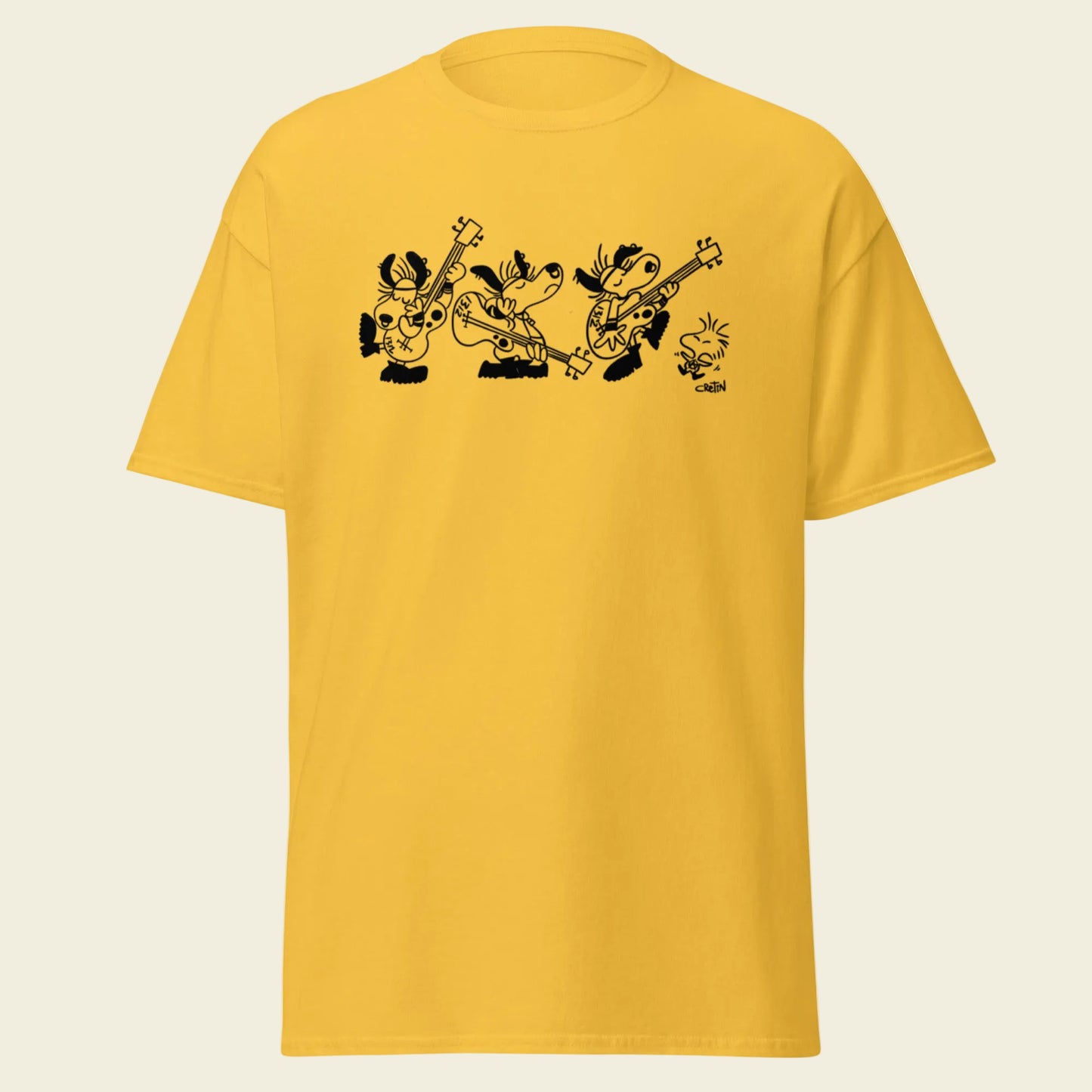 Cretin T-Shirt: Snoopy is a Punk Rocker