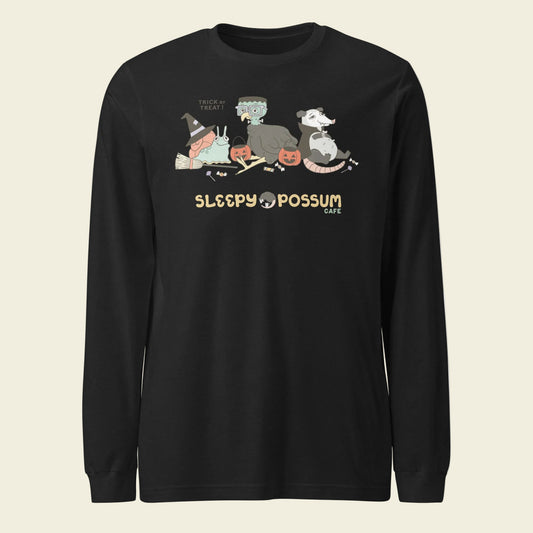 Sleepy Opossum Long Sleeve: Trick or Treat