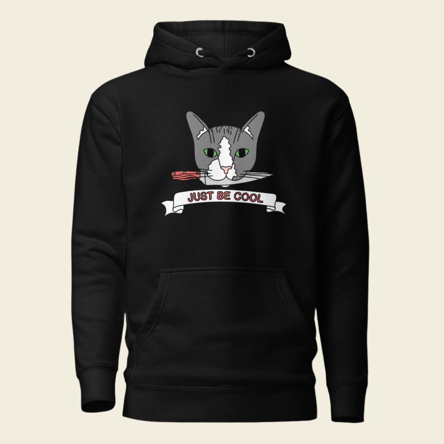 Sir Bonafarte Hoodie "Knife Cat"