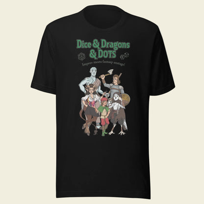 Dice & Dragons & Dots T-Shirt