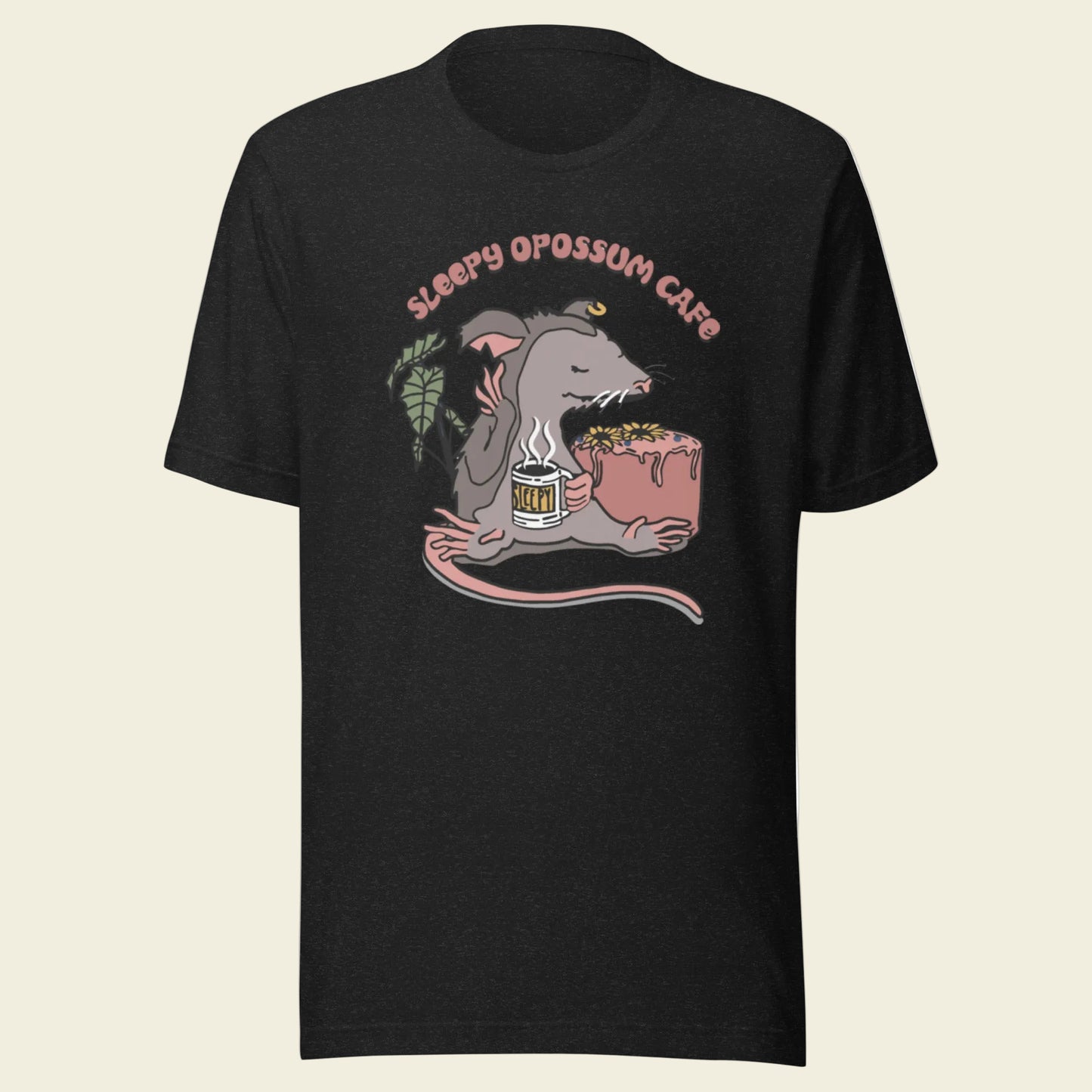 Sleepy Opossum Cafe T-Shirt