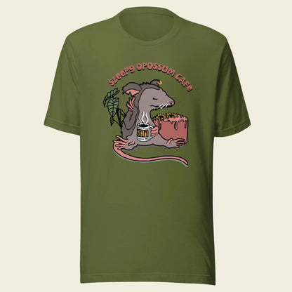 Sleepy Opossum Cafe T-Shirt