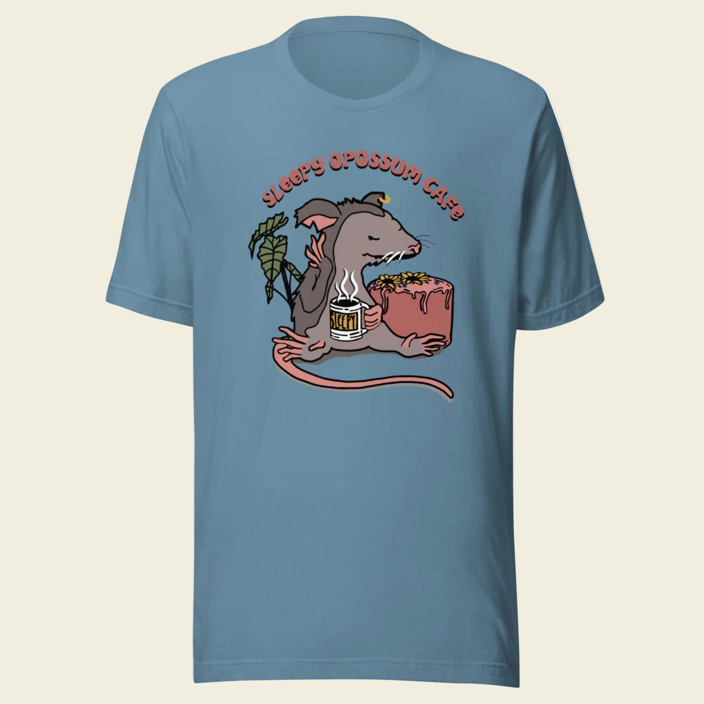 Sleepy Opossum Cafe T-Shirt