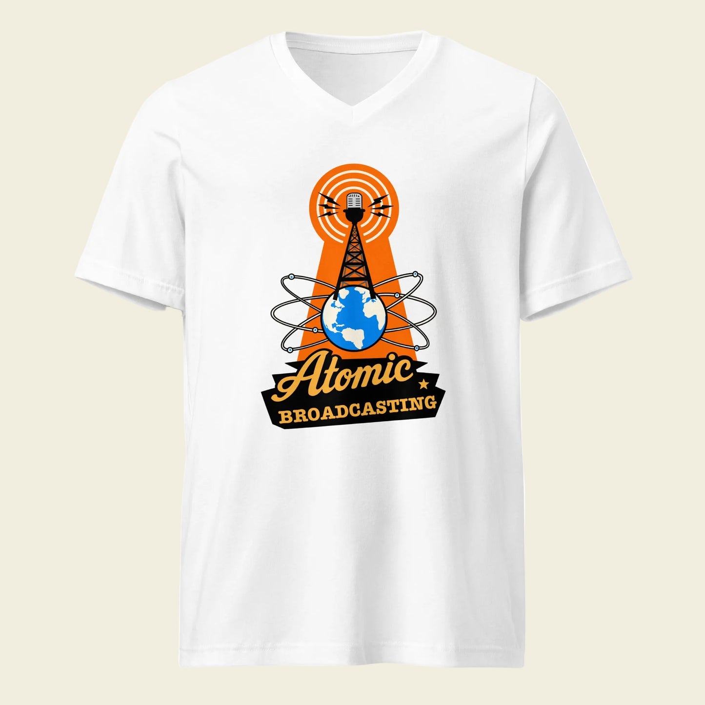 Atomic Broadcasting V-Neck - Lance Sawyer Design